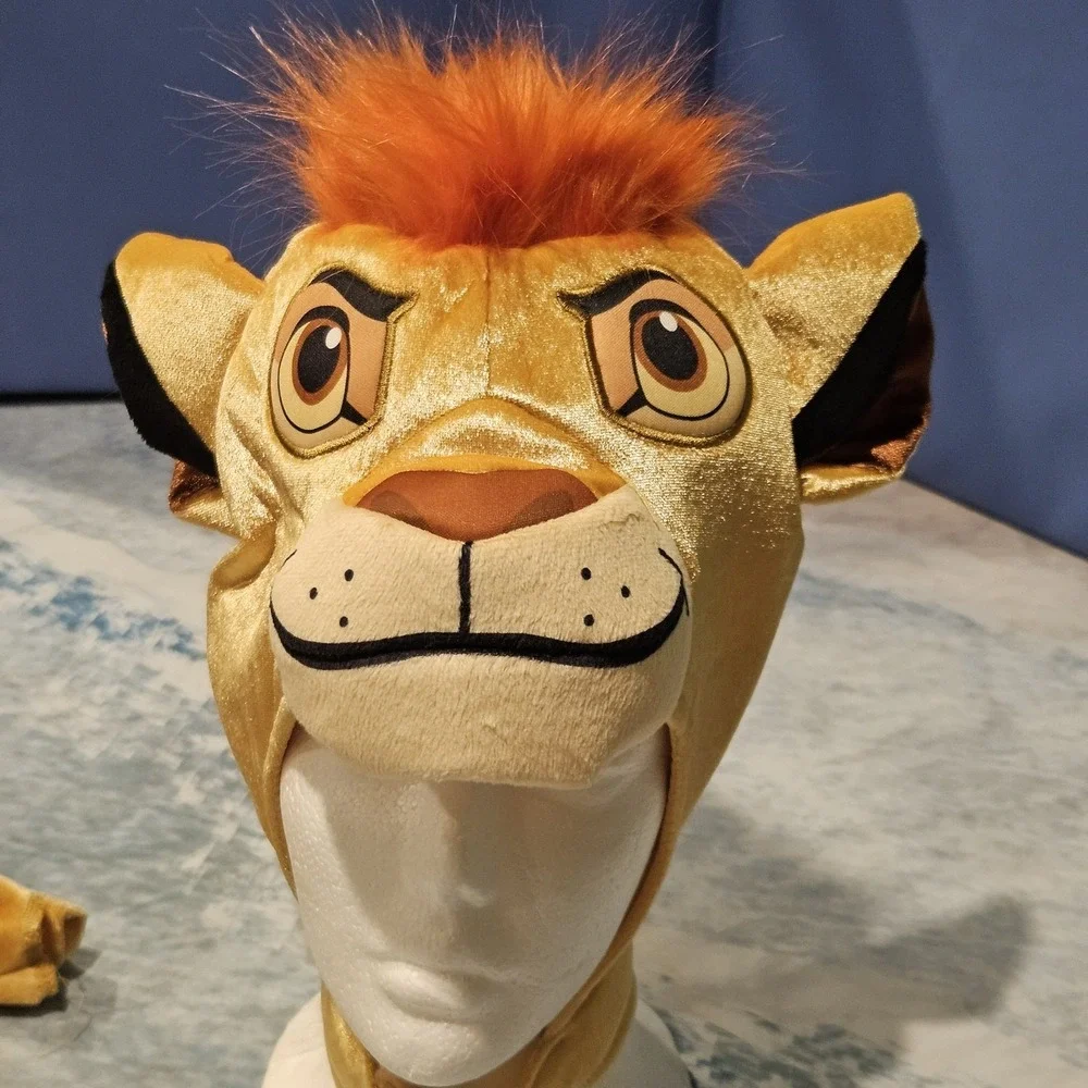 Disney Junior The Lion Guard Kion Costume Toddler Large 4-6 Jumpsuit Mask Tail